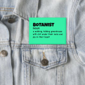 Witty Botany Expert Definition 缶バッジ (インサイチュ)