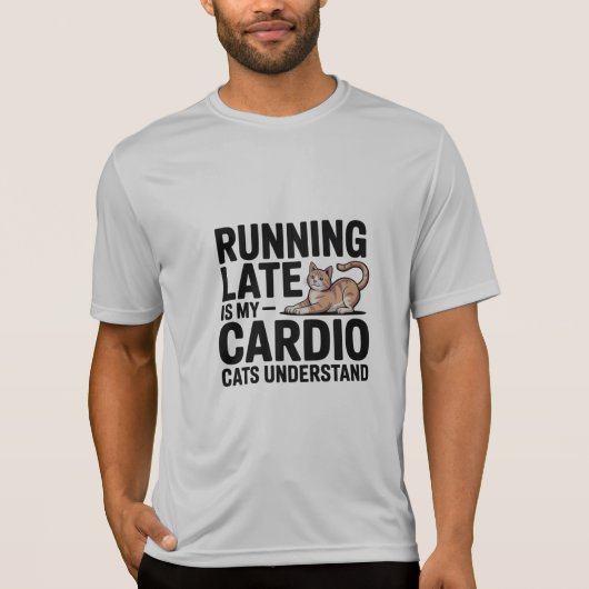 Witty Cat Quote Sports T-Shirt Tシャツ (正面)