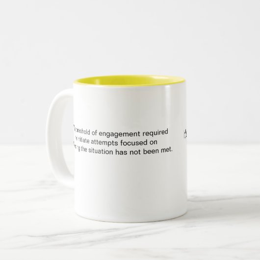 Witty It's Not My Problem ツートーンマグカップ (正面左)