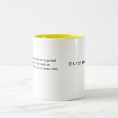 Witty It's Not My Problem ツートーンマグカップ (中央)