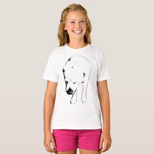 Witty Labrador Grin, Head-Down Holiday Tシャツ (正面フル)