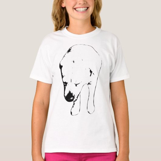 Witty Labrador Grin, Head-Down Holiday Tシャツ (正面)