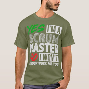 Witty Scrum Master Agile Project Managementギフト Tシャツ