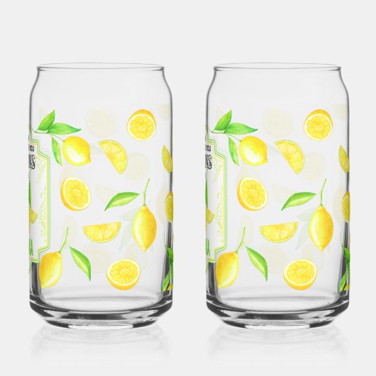 Witty 'When Life Gives You Lemons, Add Vodka'  ガラス缶 (裏面)