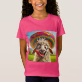 Witziges Schaf mit Sombrero Tシャツ (正面)