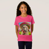 Witziges Schaf mit Sombrero Tシャツ (正面フル)