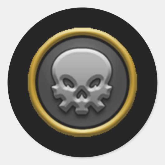 Wizard101デススクールシール ラウンドシール (正面)