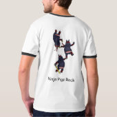 Wizard101忍者のブタのTシャツ-人 Tシャツ (裏面)