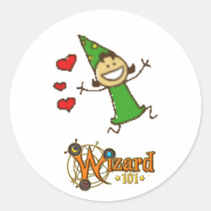 Wizard101生命落書きのステッカー ラウンドシール