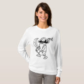 Wizard101落書きの海賊Gobbler (黒及び白) Tシャツ (正面フル)