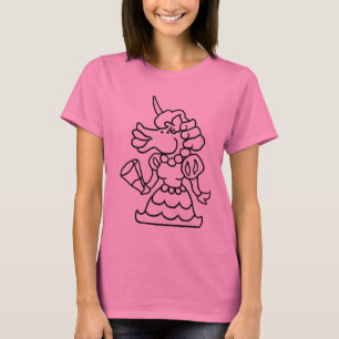 Wizard101落書きフランチェスカ(黒及び白) Tシャツ