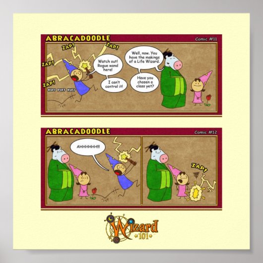 Wizard101 Abracadodle漫画ポスター ポスター (正面)