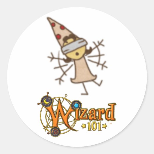 Wizard101 Balance Doodleスタンプ ラウンドシール (正面)