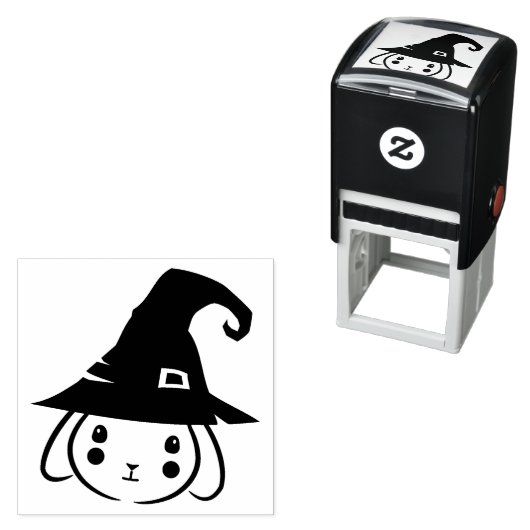 Wizard Bunny Illustration セルフインキングスタンプ (インサイチュ)