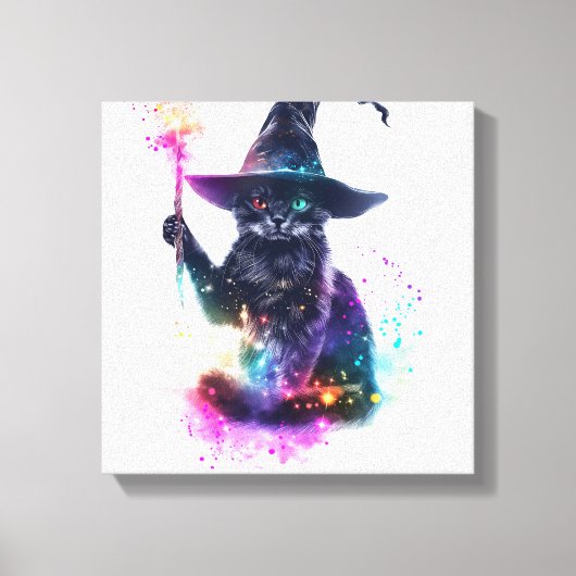 Wizard Cat Magic キャンバスプリント (正面)
