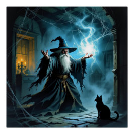 Wizard / Cat Poster ポスター