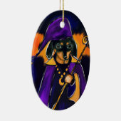 WIZARD DACHSHUND セラミックオーナメント (右)