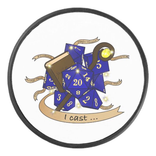 Wizard Dice Design アイスホッケーパック (正面)