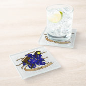 Wizard Dice Design ガラスコースター (アングル)