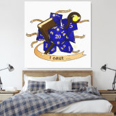 Wizard Dice Design キャンバスプリント (インサイチュ (寝室))