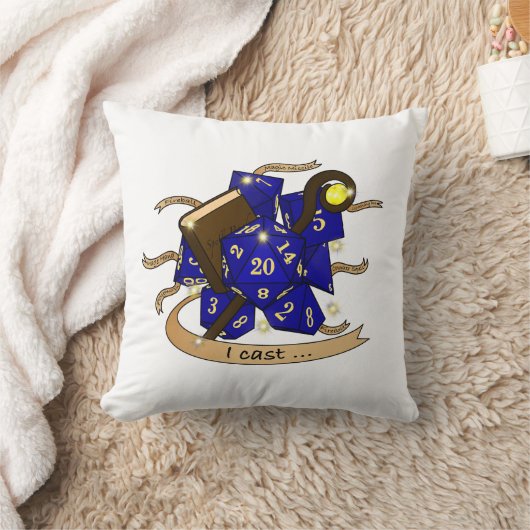 Wizard Dice Design クッション (ブランケット)
