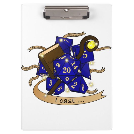 Wizard Dice Design クリップボード (正面)