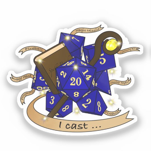 Wizard Dice Design シール (正面)