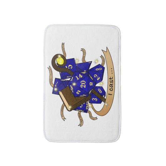 Wizard Dice Design バスマット (正面縦)