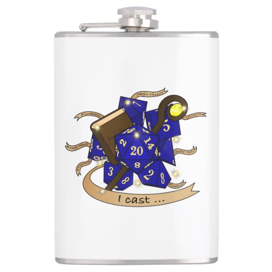 Wizard Dice Design フラスク (正面)