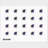 Wizard Dice Design ラウンドシール (シート)