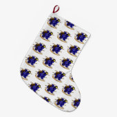 Wizard Dice Design ラージクリスマスストッキング (正面 (吊り時))