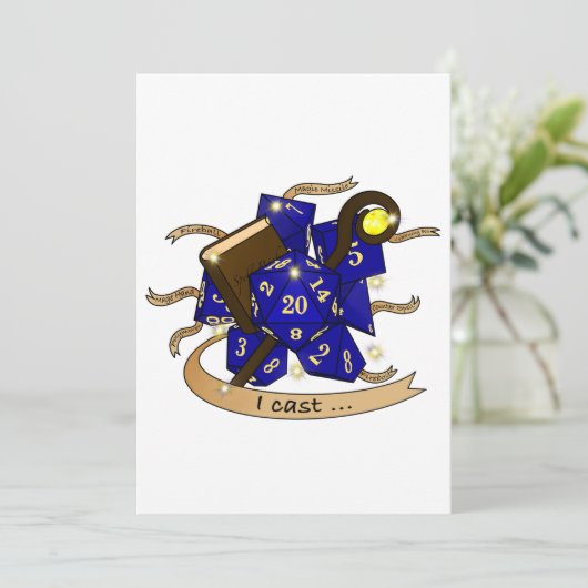 Wizard Dice Design 案内状 (スタンド正面)