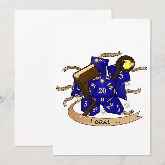 Wizard Dice Design 案内状 (正面/裏面)