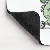 Wizard Frog Hold Racket Scooter Ride Off To Play P マウスパッド (コーナー)