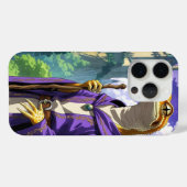 "Wizard Gecko – Retro Anime Medieval Magic Case-Mate iPhoneケース (裏面 (横))