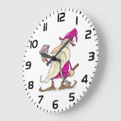 Wizard Gnome with Large Diamond Gemstone ラージ壁時計 (傾斜)