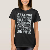 Wizard Job Title Quote - Funny Attache Long Sleeve Tシャツ (正面)