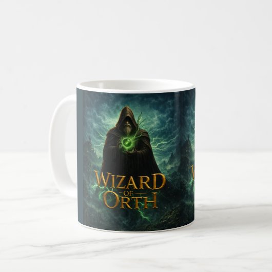 Wizard of Orth Logo Mug コーヒーマグカップ (正面左)