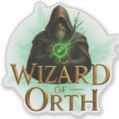Wizard of Orth Logo Sticker – Magical Emblem シール (正面)