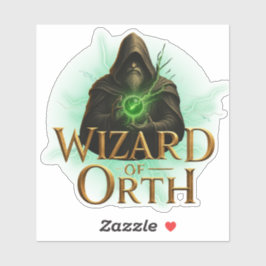 Wizard of Orth Logo Sticker – Magical Emblem シール