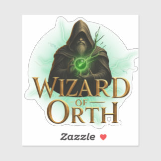 Wizard of Orth Logo Sticker – Magical Emblem シール