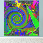 "Wizard of Oz" 40" x 40" Streted Canvas 3パネル キャンバスプリント (インサイチュ (ウッドフロア))