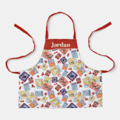 Wizard of Oz™ Character Print Toss Pattern エプロン (正面)