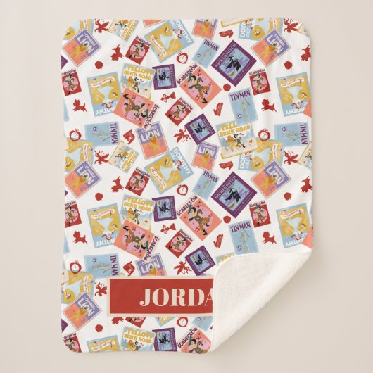 Wizard of Oz™ Character Print Toss Pattern シェルパブランケット (正面)