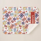 Wizard of Oz™ Character Print Toss Pattern シェルパブランケット (正面(横))