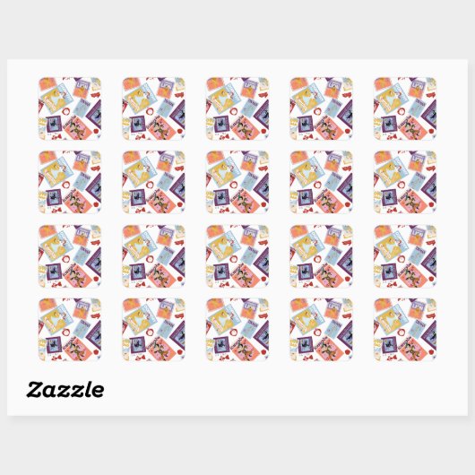 Wizard of Oz™ Character Print Toss Pattern スクエアシール (シート)