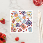 Wizard of Oz™ Character Print Toss Pattern スタンダードカクテルナプキン (インサイチュ)