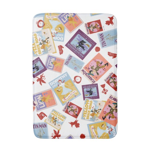 Wizard of Oz™ Character Print Toss Pattern バスマット (正面縦)