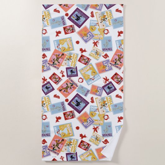 Wizard of Oz™ Character Print Toss Pattern ビーチタオル (正面)
