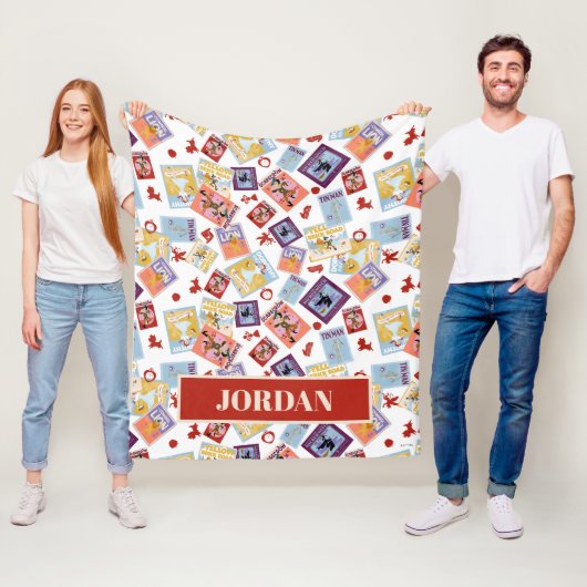 Wizard of Oz™ Character Print Toss Pattern フリースブランケット (インサイチュ)